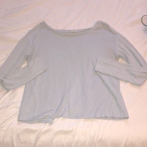 Open back long sleeve